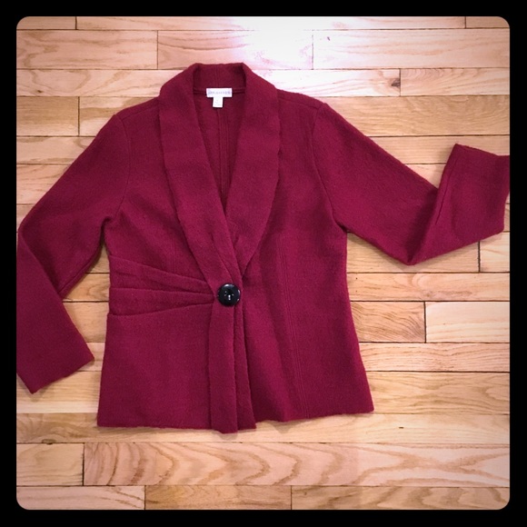 Appleseed's Jackets & Blazers - ‼️Price Drop‼️ Appleseed’s Cranberry Wool Blazer